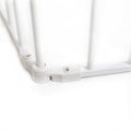 6 Panel Metal Baby Playpen Fireplace Safety Fence W Walk Through Door In 2 Directions, 5 In 1 Extra Wide Barrier Gate For Indoor Baby Pet Christmas Tree, White White Metal