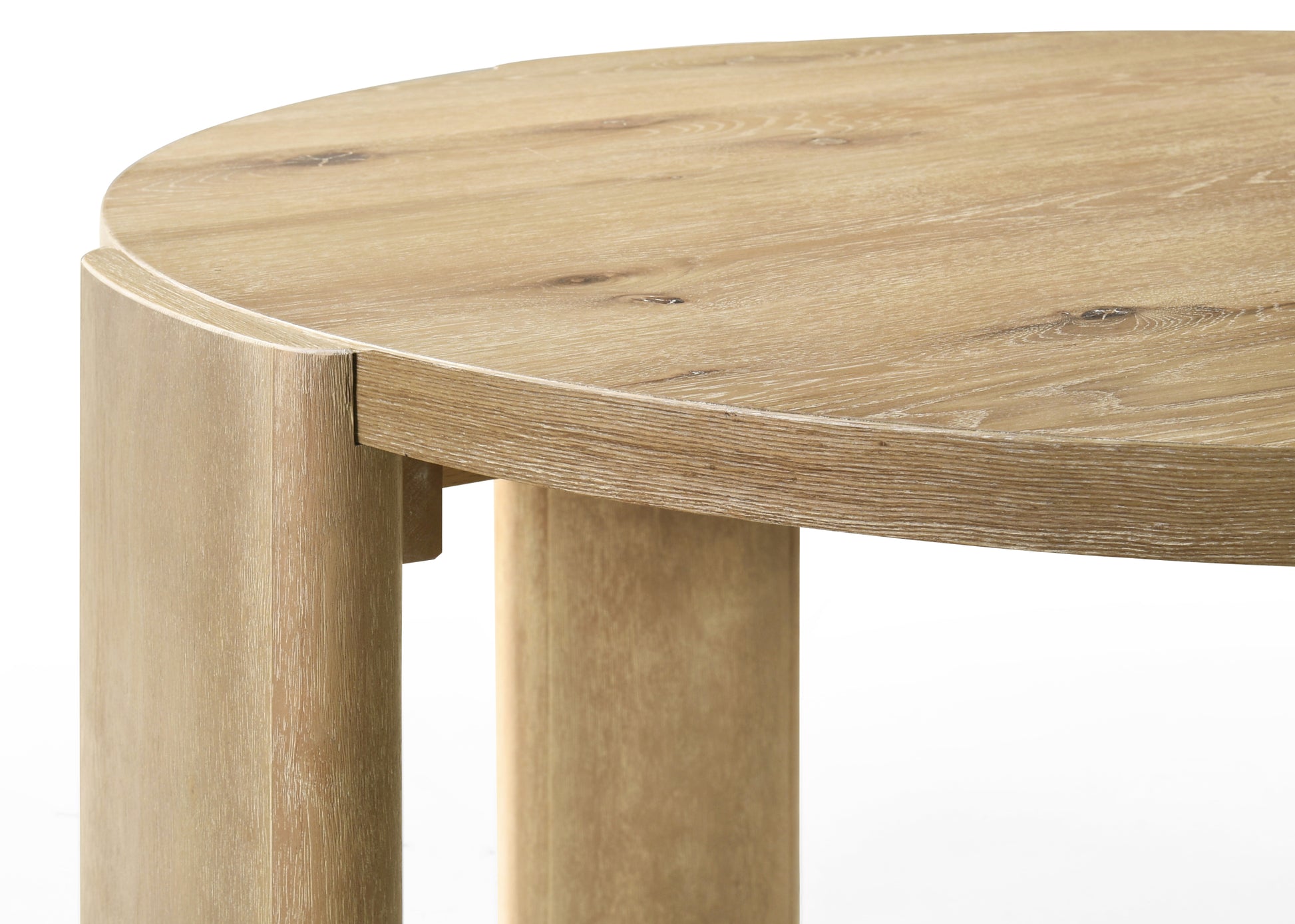 Bowen Oak Finish 47" Round Dining Table Oak Wood