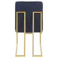 Tufted Back Upholstered Dining Chair Set Of 2 Blue Dining Room Contemporary,Modern Side Chair Tufted Back Foam Upholstered