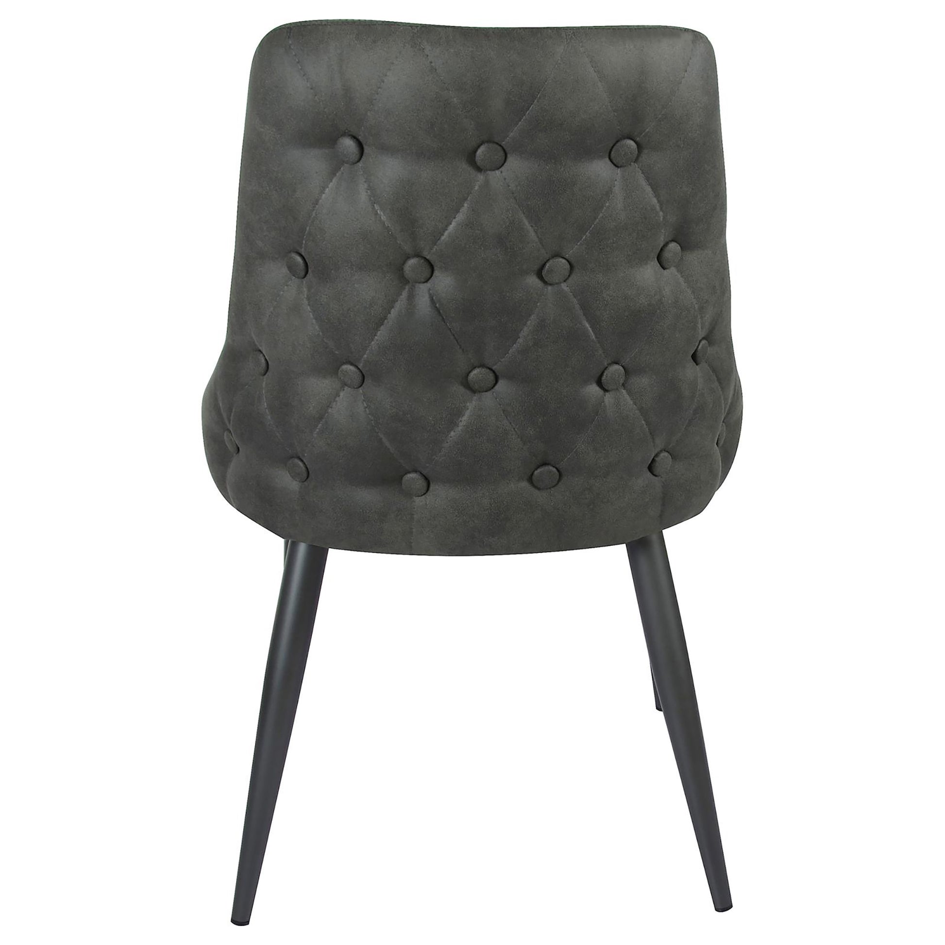 Light Grey Curved Back Side Chair Set Of 2 Solid Grey Dining Room Spot Clean Transitional Side Chair Solid Back Foam Upholstered