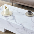 The White Coffee Table Has Patterns. Modern Rectangular Table, Suitable For Living Rooms And Apartments. 43.3