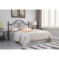 Black And Bronze Full And Queen Metal Headboard Black Metal Bedroom Traditional Bed Frame Metal