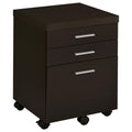 Cappuccino 3 Drawer File Cabinet Filing Cabinets 3 4 Drawers Brown Office Mobile Transitional Wood