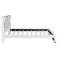 Queen Size Upholstered Platform Bed With Led, Storage And Usb, Beige Box Spring Not Required Queen Beige Wood Bedroom Solid Wood Mdf