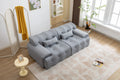 Large Size 2 Seater Sofa, Pure Foam Comfy Sofa Couch, Modern Lounge Sofa For Living Room, Apartment Light Grey Foam Spring 3 Seat