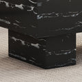 The Black Coffee Table Has Patterns. Modern Rectangular Table, Suitable For Living Rooms And Apartments. 43.3
