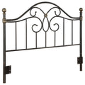 Black And Bronze Full And Queen Metal Headboard Black Metal Bedroom Traditional Bed Frame Metal