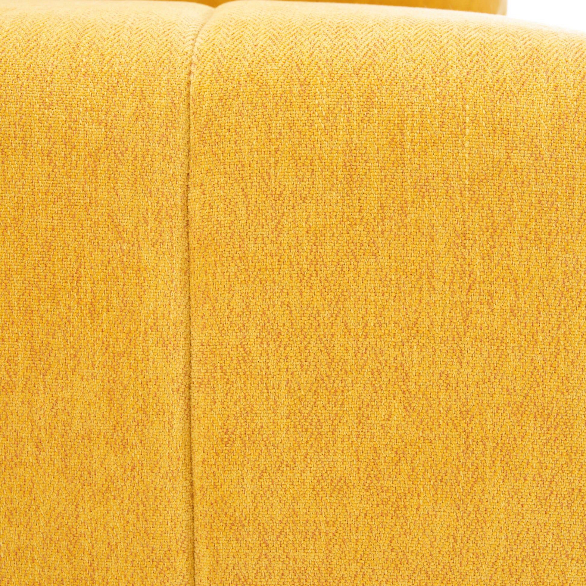 91.73" L Shaped Sofa Sectional Sofa Couch With 2 Stools And 2 Lumbar Pillows For Living Room, Yellow Yellow Chenille