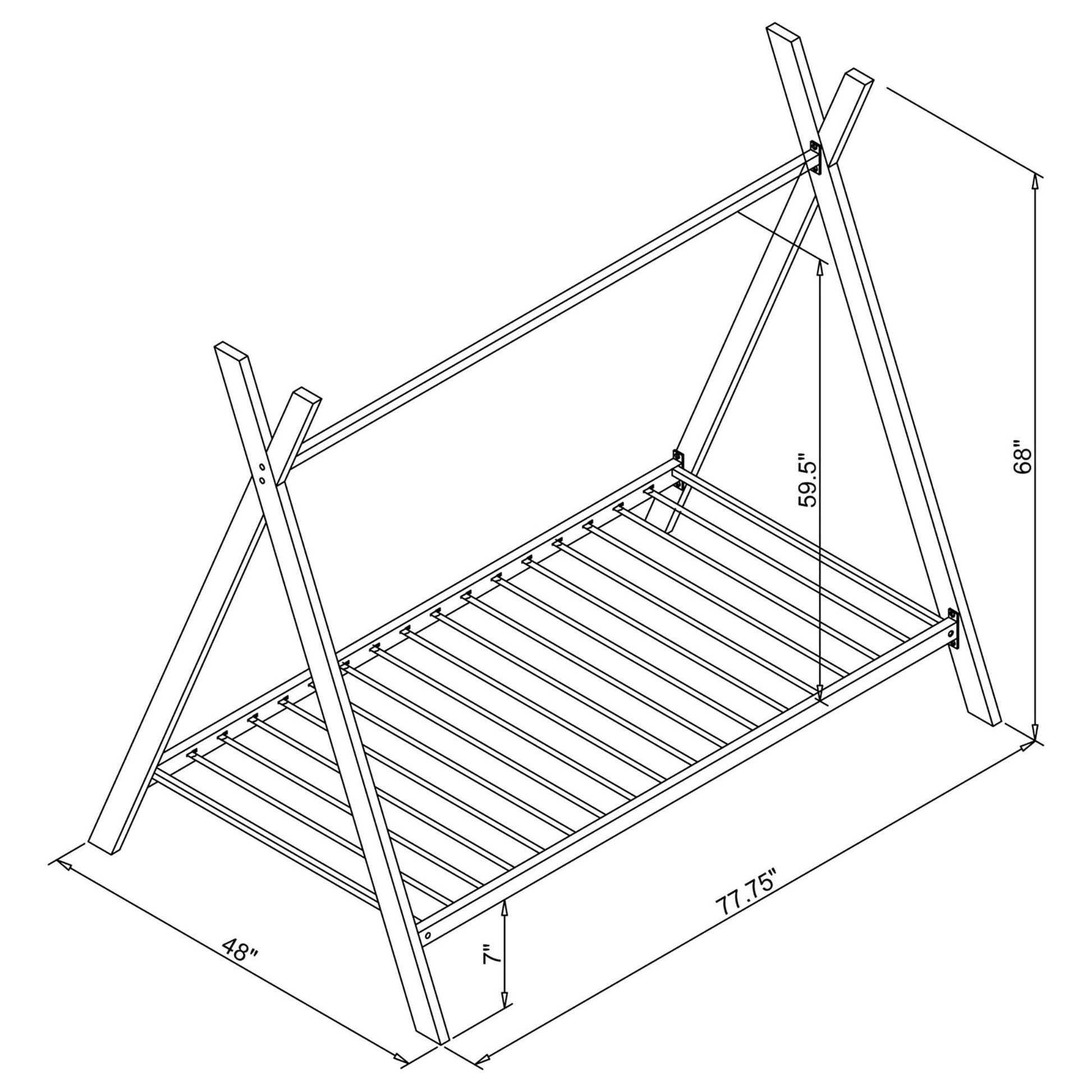 Pink Twin Tent Bed Twin Pink Metal Bedroom Contemporary,Modern Kids Metal