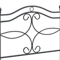 Matte Black Metal Twin Headboar Twin Black Metal Bedroom Transitional Bed Frame Metal