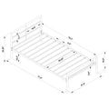 Gunmetal Twin Metal Bed Twin Grey Metal Bedroom Contemporary,Modern Bed Frame Metal