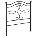 Matte Black Metal Twin Headboar Twin Black Metal Bedroom Transitional Bed Frame Metal