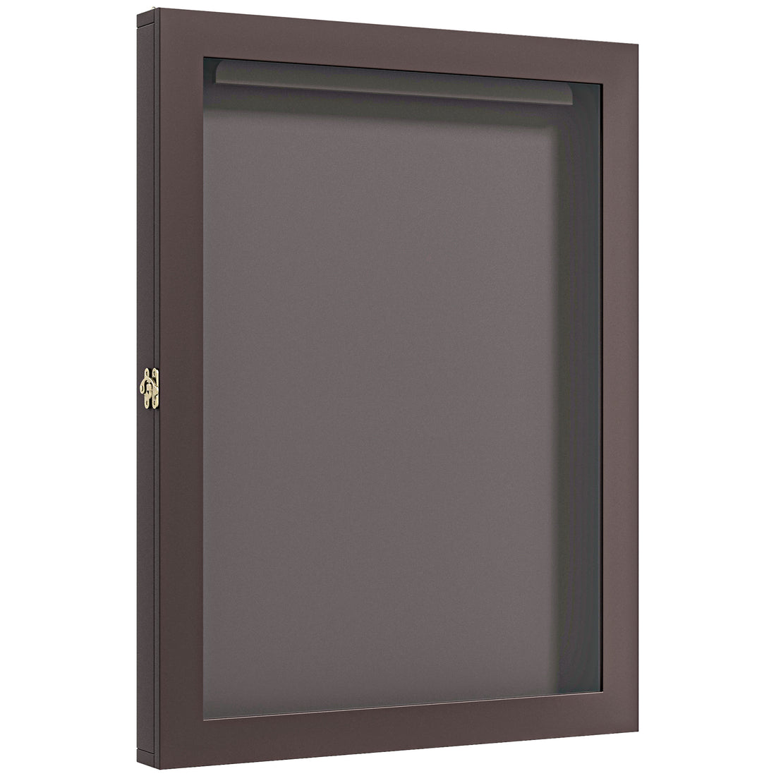 28" X 35" Uv Resistant Sports Jersey Frame Display Case, Brown Black Brown Mdf