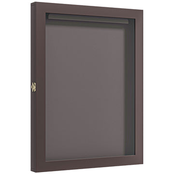 28" X 35" Uv Resistant Sports Jersey Frame Display Case, Brown Black Brown Mdf