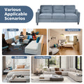 Couch Comfortable Sectional Couches Set 1 2 3 Gray Velvet 6 Seat