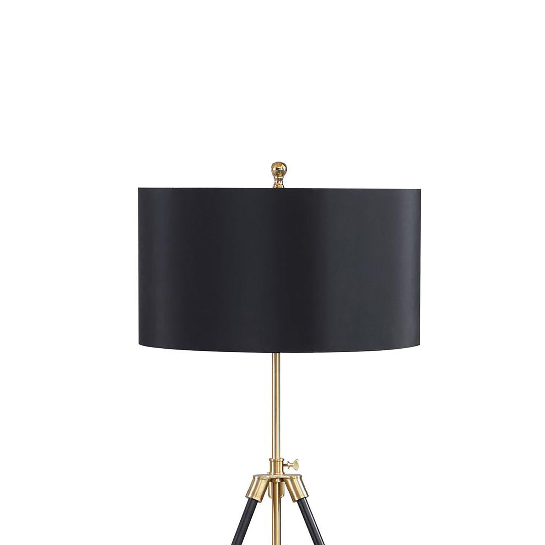 Black And Gold Tripod Drum Shade Floor Lamp Black Table&Floor Lamps Contemporary,Modern Led Living Room Metal