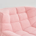 Bean Bag Chair Sofa, Sherpa Beanbag Chair Couch For Adults, Armless Tufted Bean Bag Lounge Soft Comfy Chair For Bedroom, Living Room Or Balcony Pink Pink Foam