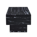 The Black Coffee Table Has Patterns. Modern Rectangular Table, Suitable For Living Rooms And Apartments. 43.3