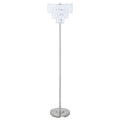 Chrome Metal Base Floor Lamp Silver Table&Floor Lamps Contemporary,Modern Led Living Room Metal