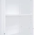 Queen Size Murphy Bed Wall Bed With Shelves,White White Solid Wood Mdf