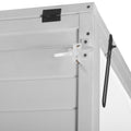78 Inch Wooden Greenhouse Cold Frame With 4 Independent Skylights And 2 Folding Middle Shelves, Walk In Outdoor Greenhouse, White White Seats 2 Garden & Outdoor Casual Wood