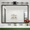 Vanity Lights With 6 Led Bulbs For Bathroom Lighting Black Black Modern Acrylic