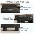 The Black Coffee Table Has Patterns. Modern Rectangular Table, Suitable For Living Rooms And Apartments. 43.3