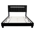 Black Queen Size Adjustable Upholstered Bed Frame Dark Velvet Collection Comfort And Simplicity Box Spring Not Required Queen Black Wood Espresso Bedroom Shabby Chic Rubberwood Adjustable Bedbase Fiber Foam And Polyester Fiber Pad Velvet Upholstered