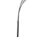 Satin Black 5 Light Floor Lamp Black Table&Floor Lamps Contemporary,Modern Living Room Metal