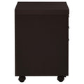 Cappuccino 3 Drawer File Cabinet Filing Cabinets 3 4 Drawers Brown Office Mobile Transitional Wood