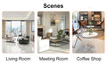 The Black Coffee Table Has Patterns. Modern Rectangular Table, Suitable For Living Rooms And Apartments. 43.3