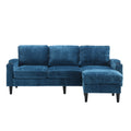 United Storage Sofa Living Room Sofa Cozy Sectional Sofa Teal Polyester 3 Seat