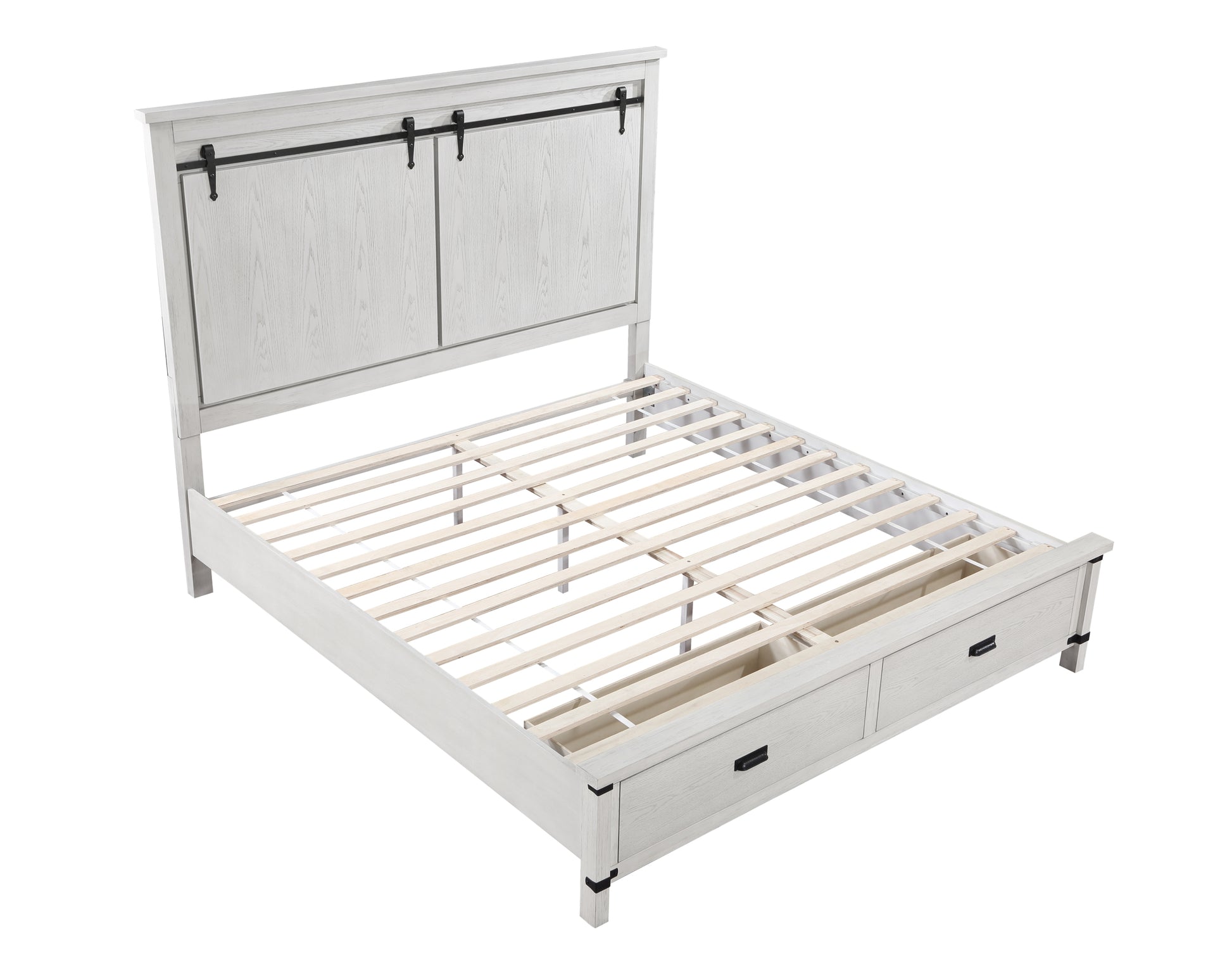 Loretta Modern Style 4 Pc Queen Bedroom Set Made With Wood In Antique White Queen Antique White Wood White 4 Piece Set Bedroom Bed Included,Dresser Included,Mirror Included,Nightstand Included Modern Solid Wood Mdf Wood