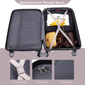 3 Piece Luggage Sets Pc Lightweight & Durable Expandable Suitcase With Two Hooks, Double Spinner Wheels, Tsa Lock, 21 25 29 Sand Sand Pc