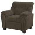 Brown Pillow Top Arm Chair Brown Primary Living Space Traditional Foam Upholstered