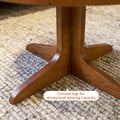 2 Piece Modern Farmhouse Living Room Coffee Table Set, Stylish And Elegant Nesting Round Wooden Table,Side End Table Set For Living Room,Bedroom Brown Wood