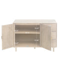 2 Door 3 Drawer Cabinet, Suitable For Bedroom, Living Room, Study Natural Mdf