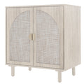 2 Door Cabinet, Suitable For Bedroom, Living Room, Study Natural Mdf