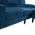 United Storage Sofa Living Room Sofa Cozy Sectional Sofa Teal Polyester 3 Seat