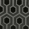 Grey And Black Hexagon Print Barrel Back Accent Chair Grey Primary Living Space Transitional Foam Upholstered