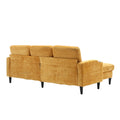 United Storage Sofa Living Room Sofa Cozy Sectional Sofa Yellow Polyester 3 Seat