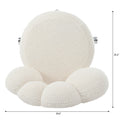 360 Swivel Height Adjustable,Swivel Chair,Teddy Fabric,Home Office Chair White Teddy