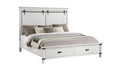 Loretta Modern Style 4 Pc Queen Bedroom Set Made With Wood In Antique White Queen Antique White Wood White 4 Piece Set Bedroom Bed Included,Dresser Included,Mirror Included,Nightstand Included Modern Solid Wood Mdf Wood