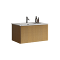Bb04 30 301, Integrated White Ceramic Basin, Drain Not Included Gloss White Ceramic