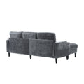 United Storage Sofa Living Room Sofa Cozy Sectional Sofa Grey Polyester 3 Seat