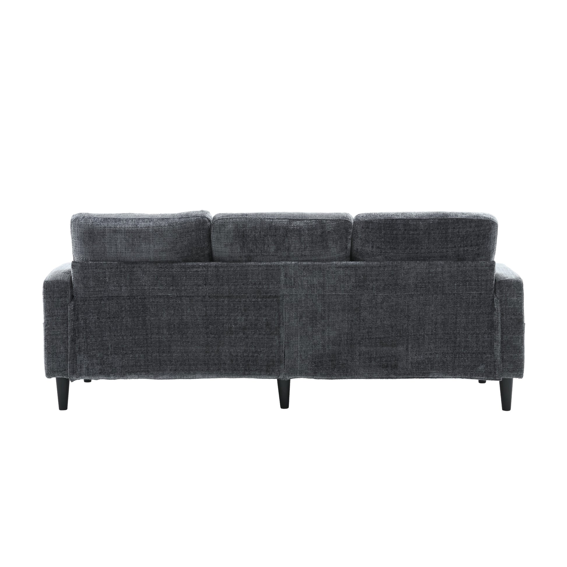 United Storage Sofa Living Room Sofa Cozy Sectional Sofa Grey Polyester 3 Seat