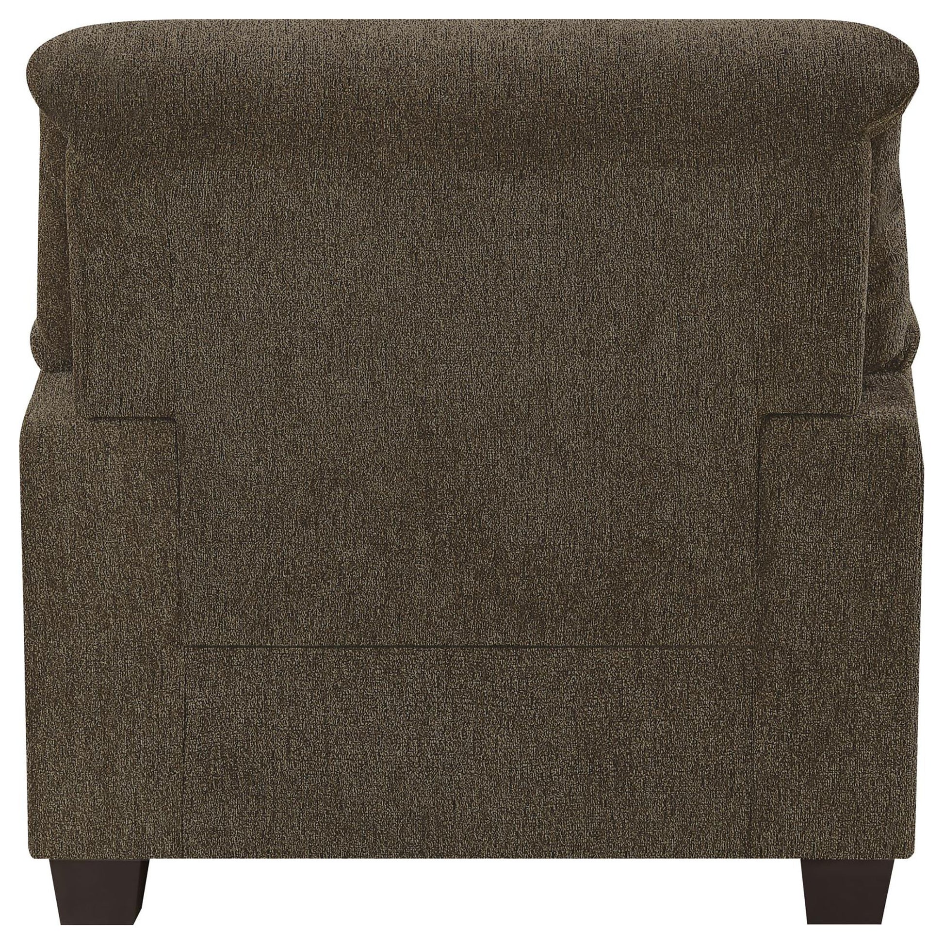 Brown Pillow Top Arm Chair Brown Primary Living Space Traditional Foam Upholstered