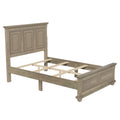 Traditional Town And Country Style Pinewood Vintage Full Bed, Stone Stone Gray Pine