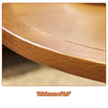 2 Piece Modern Farmhouse Living Room Coffee Table Set, Stylish And Elegant Nesting Round Wooden Table,Side End Table Set For Living Room,Bedroom Brown Wood