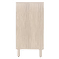 4 Door Cabinet, Suitable For Bedroom, Living Room, Study Natural Mdf